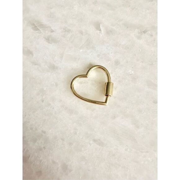 Valentine‘s gold color heart key ring  - Picture 1 of 3